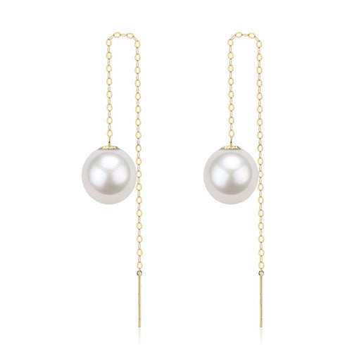 Freshwater Pearl Drop Ear Threaders - House Of Pearls